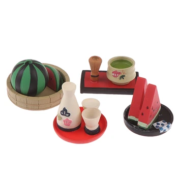 

1pc Doll House Japanese grocery sake teapot resin miniature scene shooting props for Doll House Decoration
