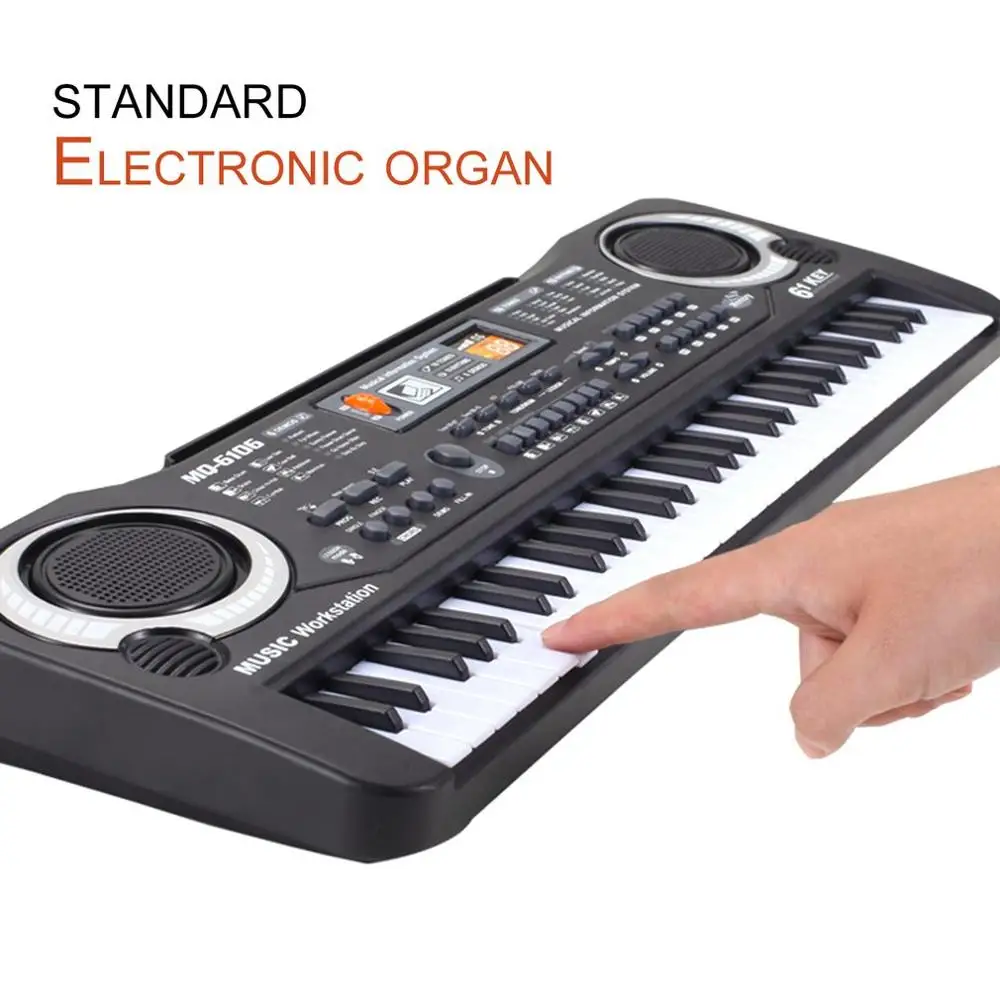 61 Keys Digital Music Electronic Keyboard Key Board Electric Piano Children Gift US Plug