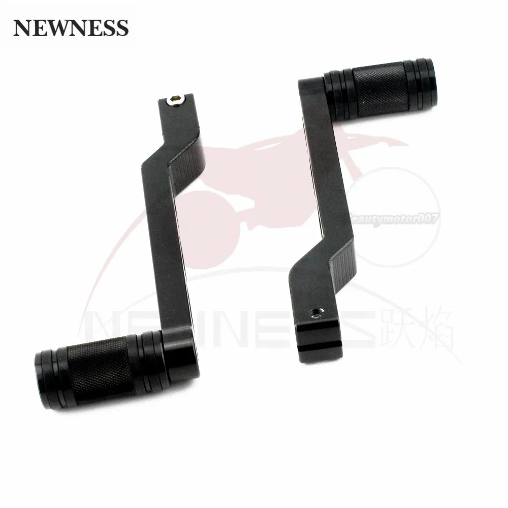 Pedal Heel Toe Gear Shifter Shift Lever Black Knurled Shift Pegs For Harley Softail Touring Electra Road Glide FLHR