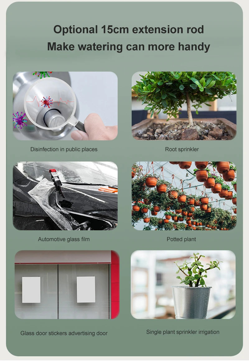 LOMVUM Electric Water Sprayer Mist Garden Sterilization Tool Plant Water Can Automatic Watering Fogger Hand 2L Watering Machine