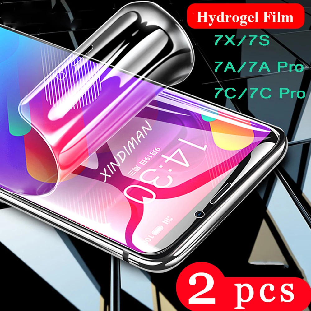 2 шт. мягкий чехол для huawei honor 7s 7x 7a pro 7c Гидрогелевая пленка Защитная экрана не