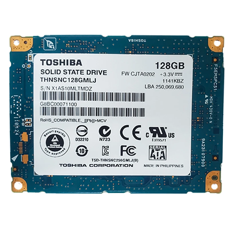 Disco ssd SATA LIF de 1,8 pulgadas para macbook air a1304 mc233 mc234, reemplazo de HS12UHE, 128GB
