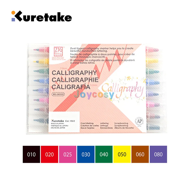 Zig Memory System Calligraphy Dual, Tip Markers 48/Pkg