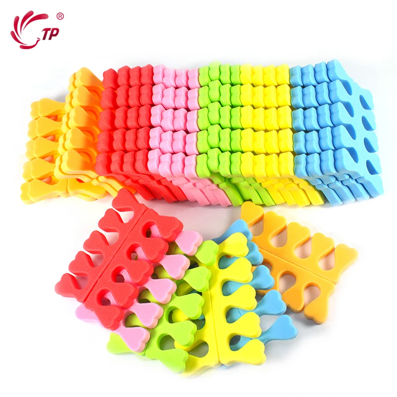 100pcs/Pack Toes Separators Professional Nail Art Fingers Foots Sponge Soft Gel UV Beauty Tools Polish Manicure Pedicure Divider