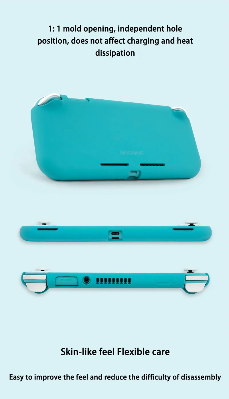 Жидкий силиконовый защитный чехол для kingd Switch Lite цветной милый чехол с флокированием, не царапающийся, нескользящий чехол