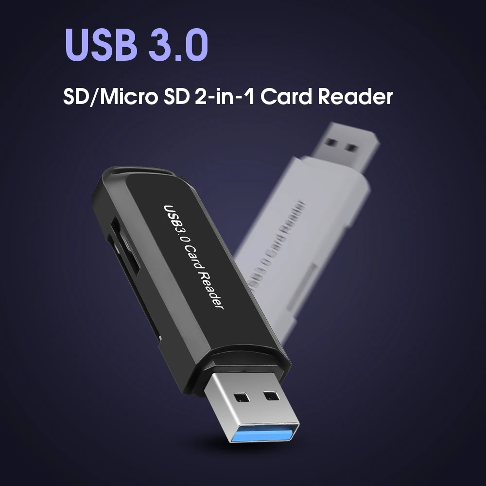 KEBIDU USB 3 0 кард ридер SD/Micro SD TF OTG Смарт адаптер памяти для ноутбука