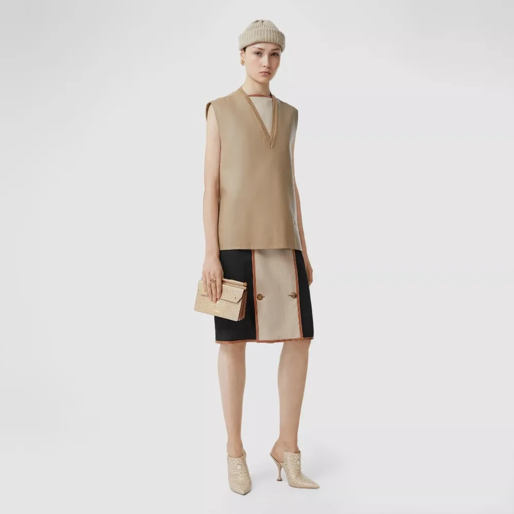 Burberry мини-сумка с принтом в виде рыбьей чешуи с карманом, сумки-мессенджеры для женщин, модная сумка через плечо 80215551