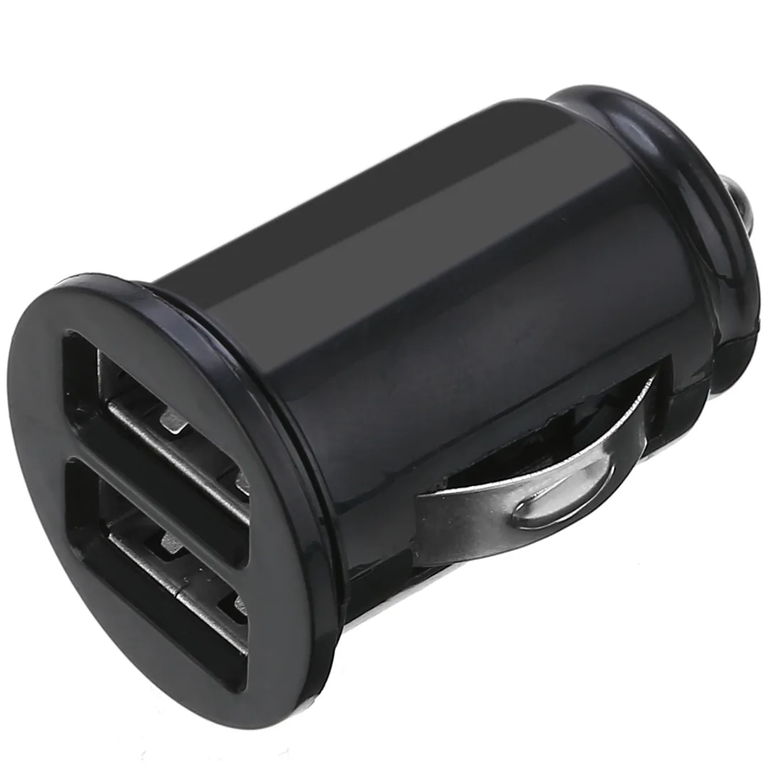 Mayitr 1PC Mini USB Car Charger For Mobile Phone Tablet Dual USB Car Phone Charger Adapter Universal