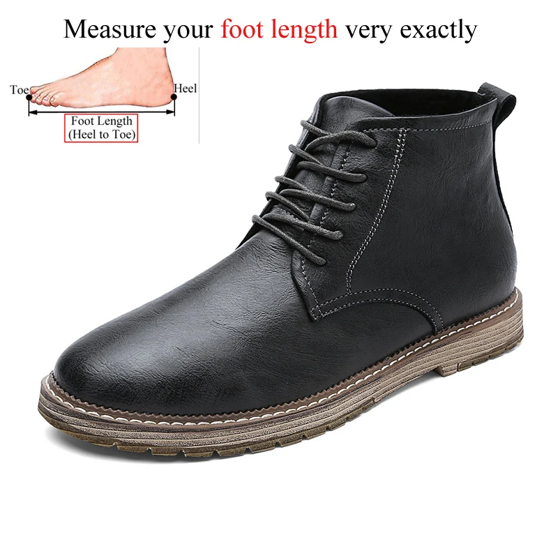 Sanzoog/мужские повседневные кожаные ботильоны; botas hombre Cuero Bota Masculina Botines; мужская обувь с высоким берцем; Botte Homme; Мужская обувь из микрофибры - Цвет: Gray