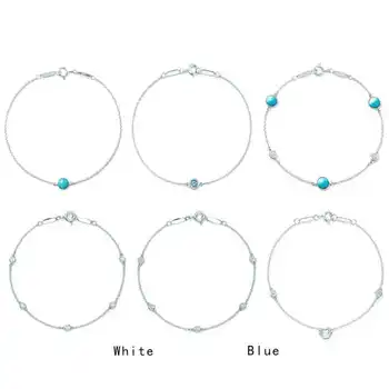 

SL 03 TFB TTFF Original 925 Sterling Silver Bracelet Fashion Simple Bracelet with Original Logo Wedding Party Anniversary Jewelr