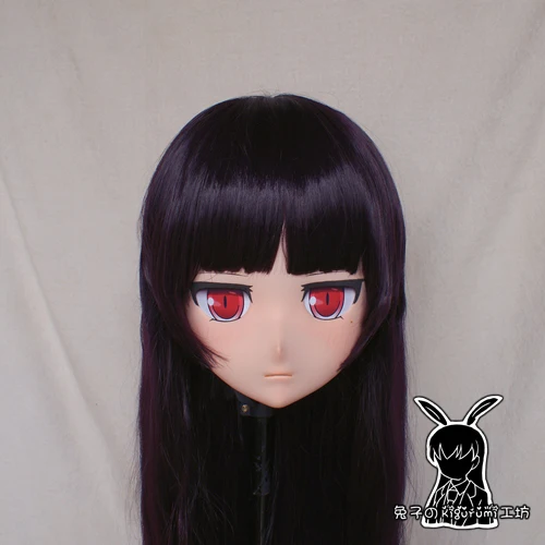 (토끼 86) 수지 크로스 드레스 예쁜 여자 머리 BID 인형 마스크 일본 애니메이션 Kigurumi 마스크 코스프레 가발 포함