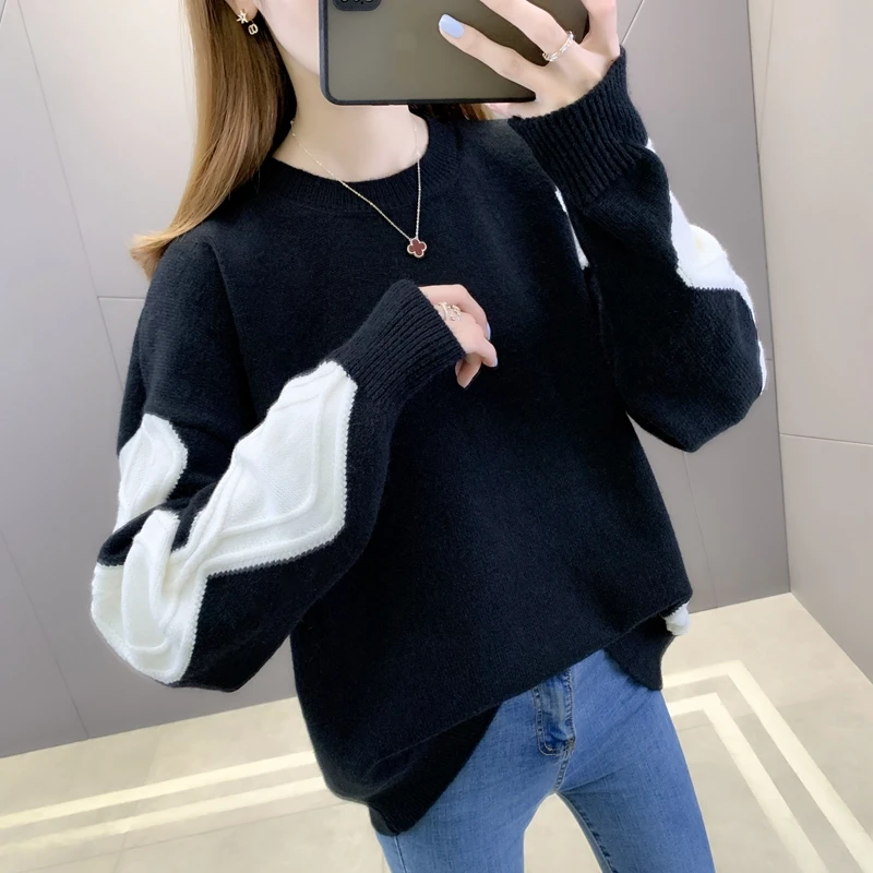 

217462 room 4 row 4 No. 4 top] actual shooting of ultra-fine wool color matching diamond Pullover Sweater [1088] 71
