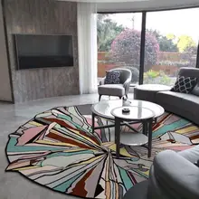 Нордический простой ковер круглый шерстяной ковер ручной работы для гостиной спальни креативный индивидуальный цвет. Настраиваемый размер/цвет