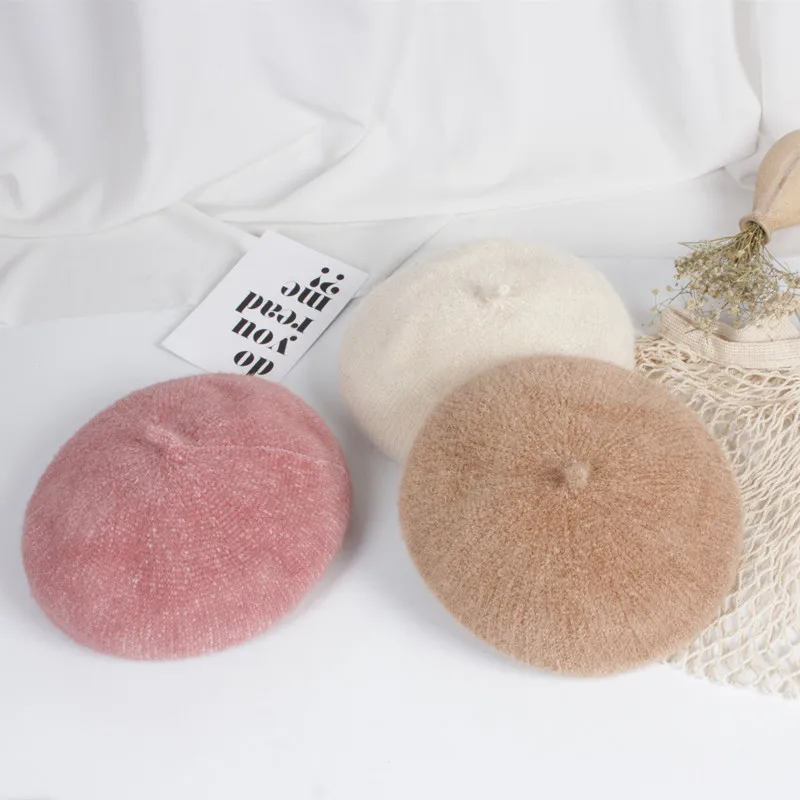 

2019 New Arrival Fashion Autumn Winter Cute Warm Newborn Baby Girls Beanie Hats Korean Style Children Knitted Outdoors Beret Hat