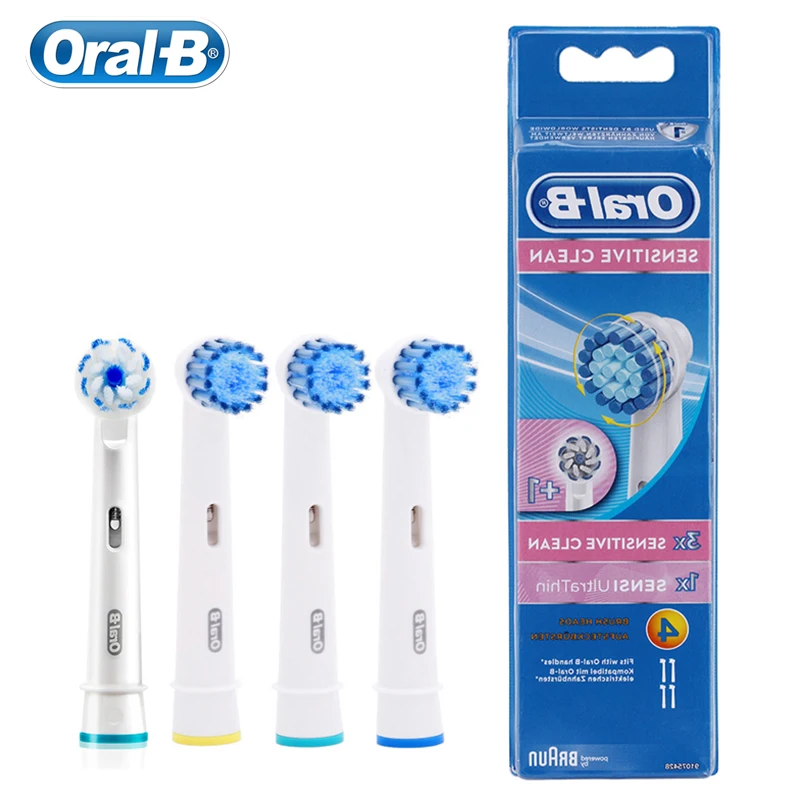 Oral B EB17+EB60 Toothbrush Replacement Heads for Sensitive Clean Sensi Ultra Thin brush Heads Gum Care
