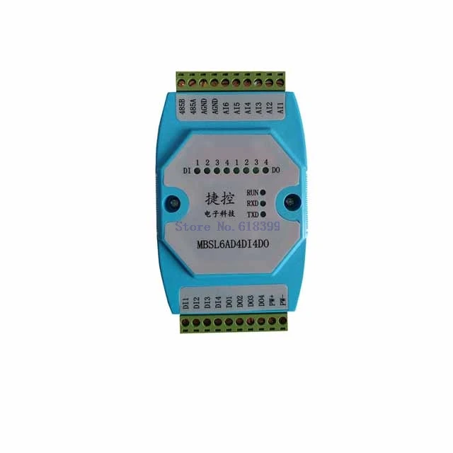 A19-- 6AD/4DI/4DO Road 0-20mA Analog input 4 Road digital output Module MODBUS communication RS485 data acquisition isolation A19-- 6AD/4DI/4DO Road 0-20mA Analog input 4 Road digital output Module MODBUS communication RS485 data acquisition isolation