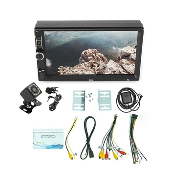 

2 Din Auto Stereo,7 Inch Quad Core Contact Screen Car Multimedia Player MP5 Player GPS Navigation Supportt Iphone XR Mirror Link