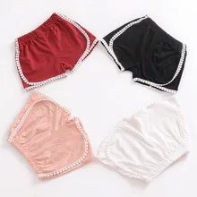 Хлопковые футболки в стиле «Принцессы» Для малышей Шорты для девочки на лето и весну, Детские однотонные брюки детские шорты, одежда для девочек ясельного возраста, одежда для девочек