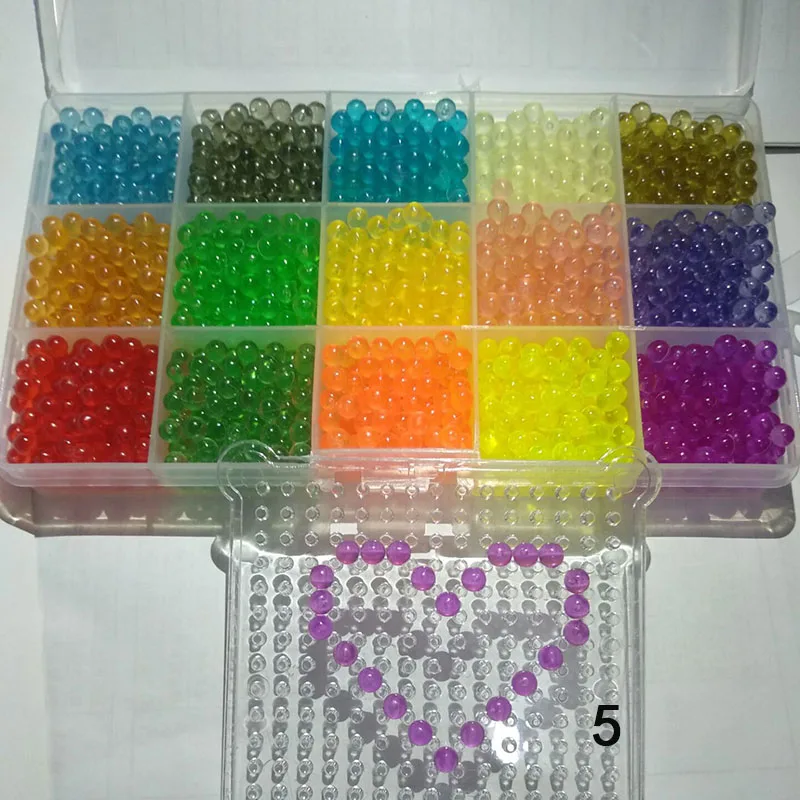 3D Handmade Magic Beads Puzzle para Crianças, DIY Water Spray, Perlen Set, Ball Games, Water Mist