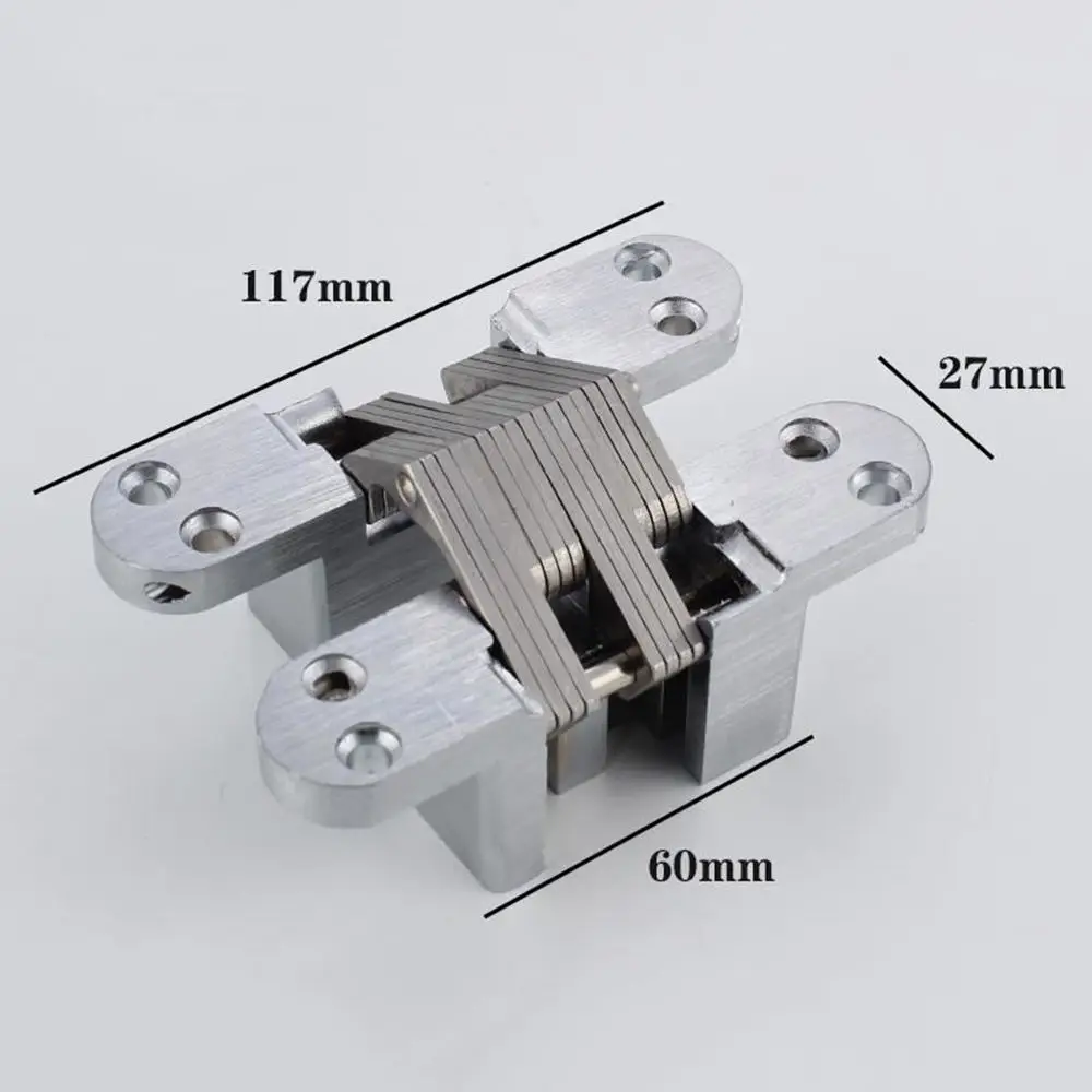 2 шт нержавеющая сталь Скрытая крестовина Петля 60 мм встроенный ...