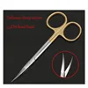 Bend head micro Cornea scissors Hand tool Surgery stainless steel Ophthalmic Instruments high quality 1