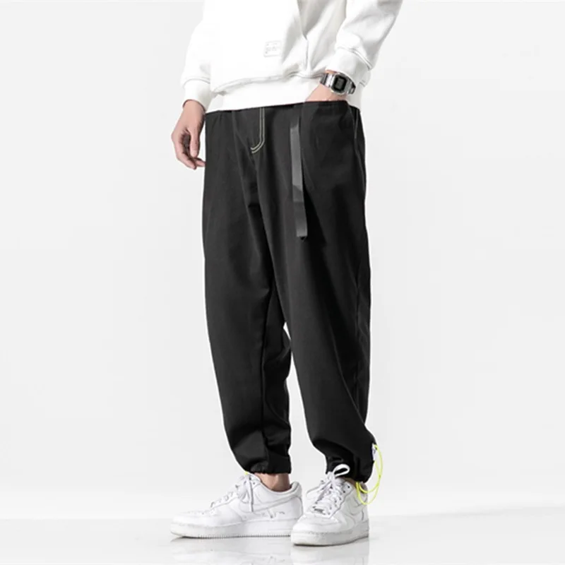 

Loose Mu Cool Spring New Style Men Japanese-style Retro Ribbon Beam Leg Casual Pants Simple Color Versatile Trousers Men's