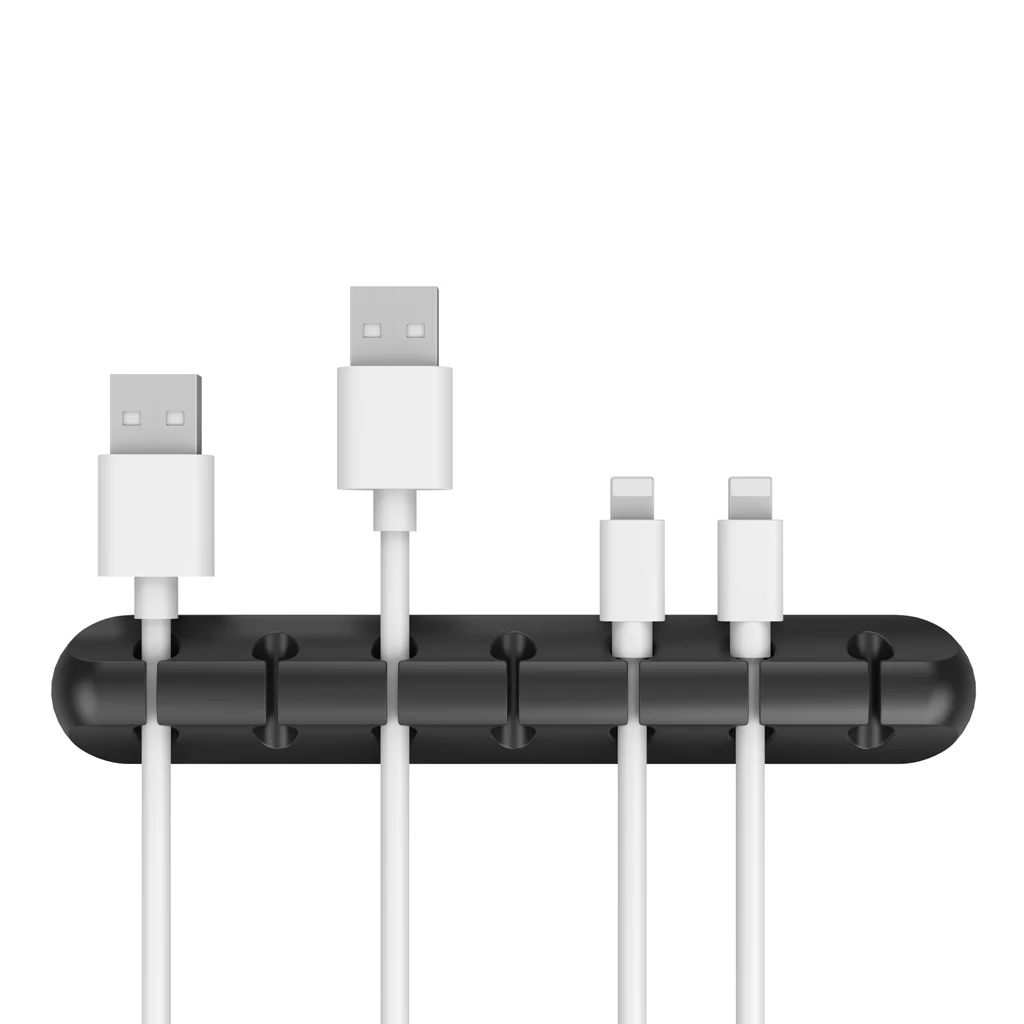 Универсальный органайзер для кабелей, силиконовый usb-кабель для сматывания, настольный аккуратный зажим для управления, держатель для кабеля для мыши, провода для наушников
