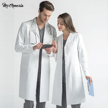 

MSORMOSIA high quality Ladies Medical Robe Medical Lab Coat Hospital Doctor Slim Multicolour Nurse Uniform medical gown Overalls