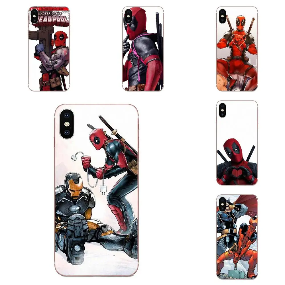 Мягкий чехол Fundas супер классные Marvel фильма Дэдпул рубашки для Huawei Honor 4C 5A 5C 5X6 6A 6X7 7A