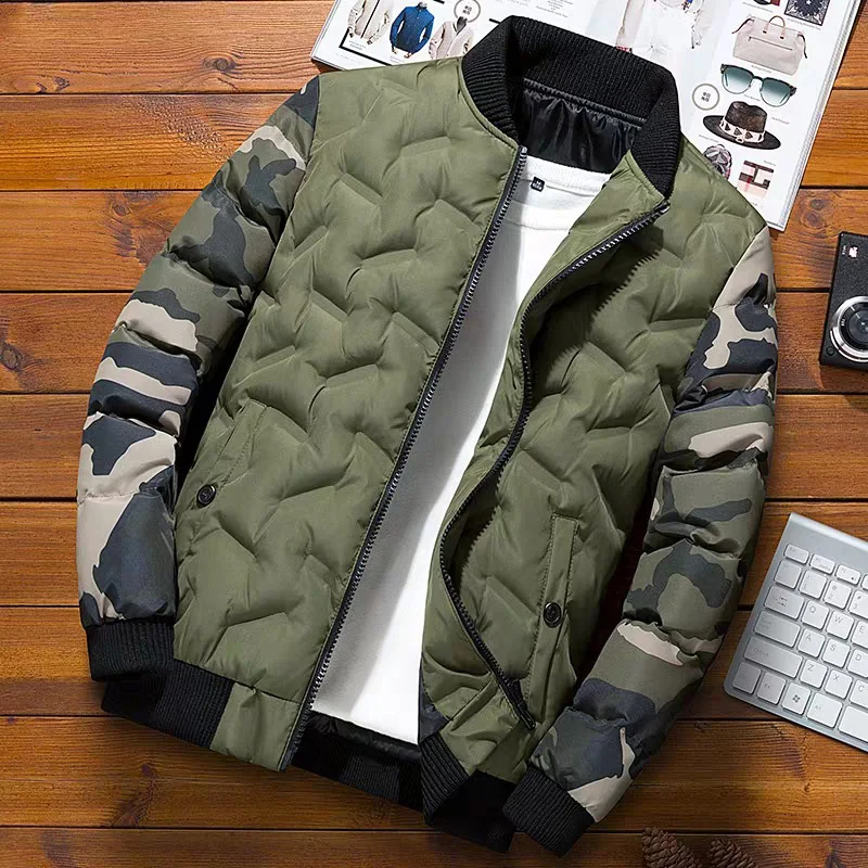 Men Bomber Jacket Parkas Coats 4XL