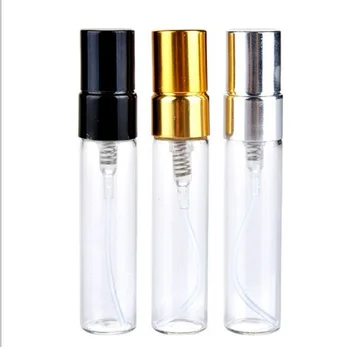 

5ml Portable Glass Refillable Perfume Spray Bottle With Aluminum Atomizer Empty Parfum Case Cosmetic Container For Traveler