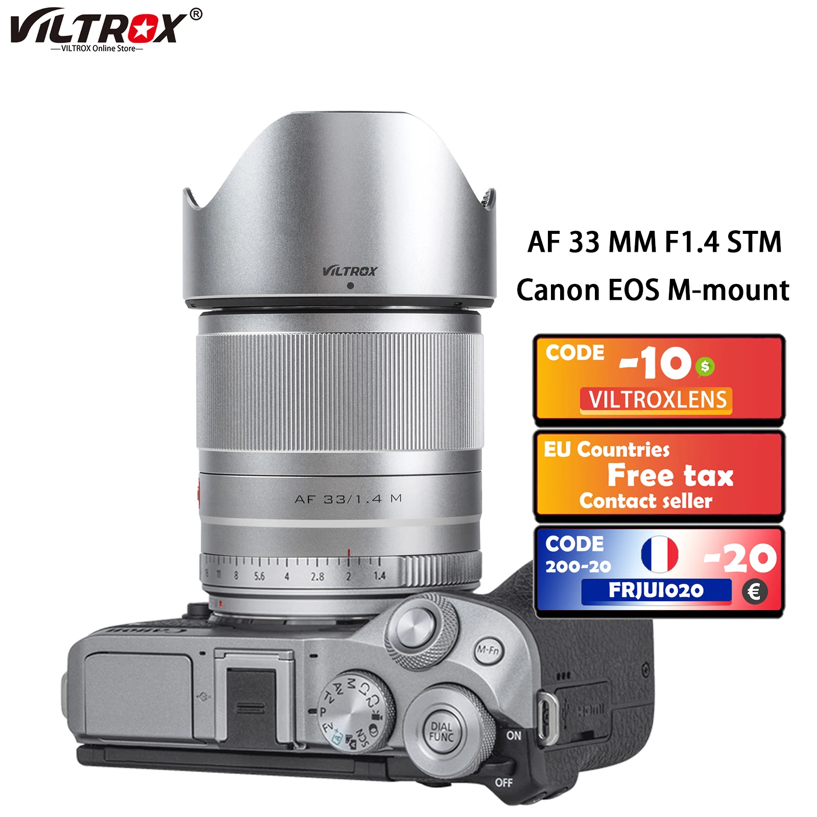 Viltrox 33 мм f1.4 STM объектив Удлинительное макрокольцо для автоматического фокуса AF с
