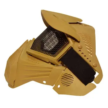 

Tactical Airsoft Pro Full Face Mask with Safety Metal Mesh Goggles Protection