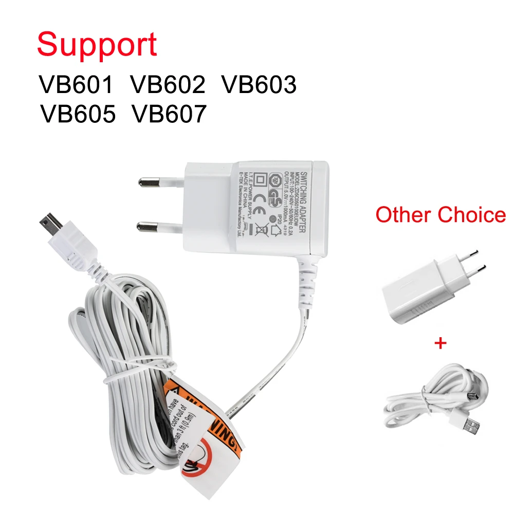 Chargeur Adaptateur Secteur D Origine Pour Moniteur Bebe Vb601 Vb602 Vb603 Vb605 Vb607 Bebe Nounou Camera Dc 5v 1000ma 100 240v 50 60hz Aliexpress