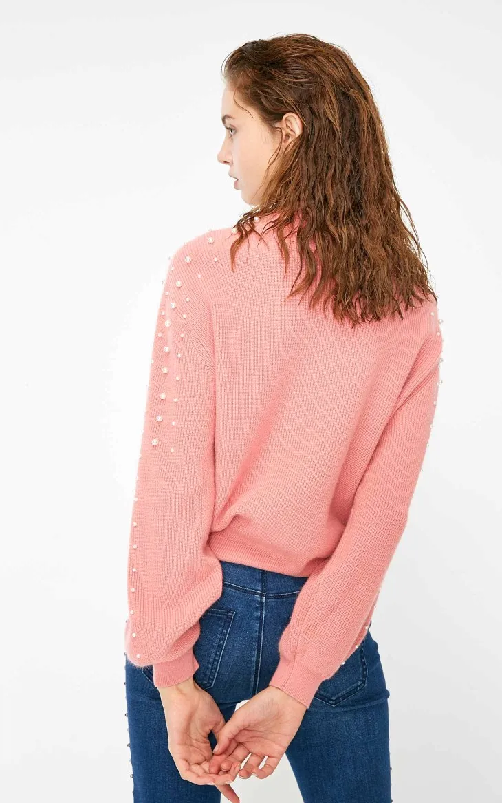 Vero Moda женский свободный свитер с искусственным жемчугом на плече | 318413552