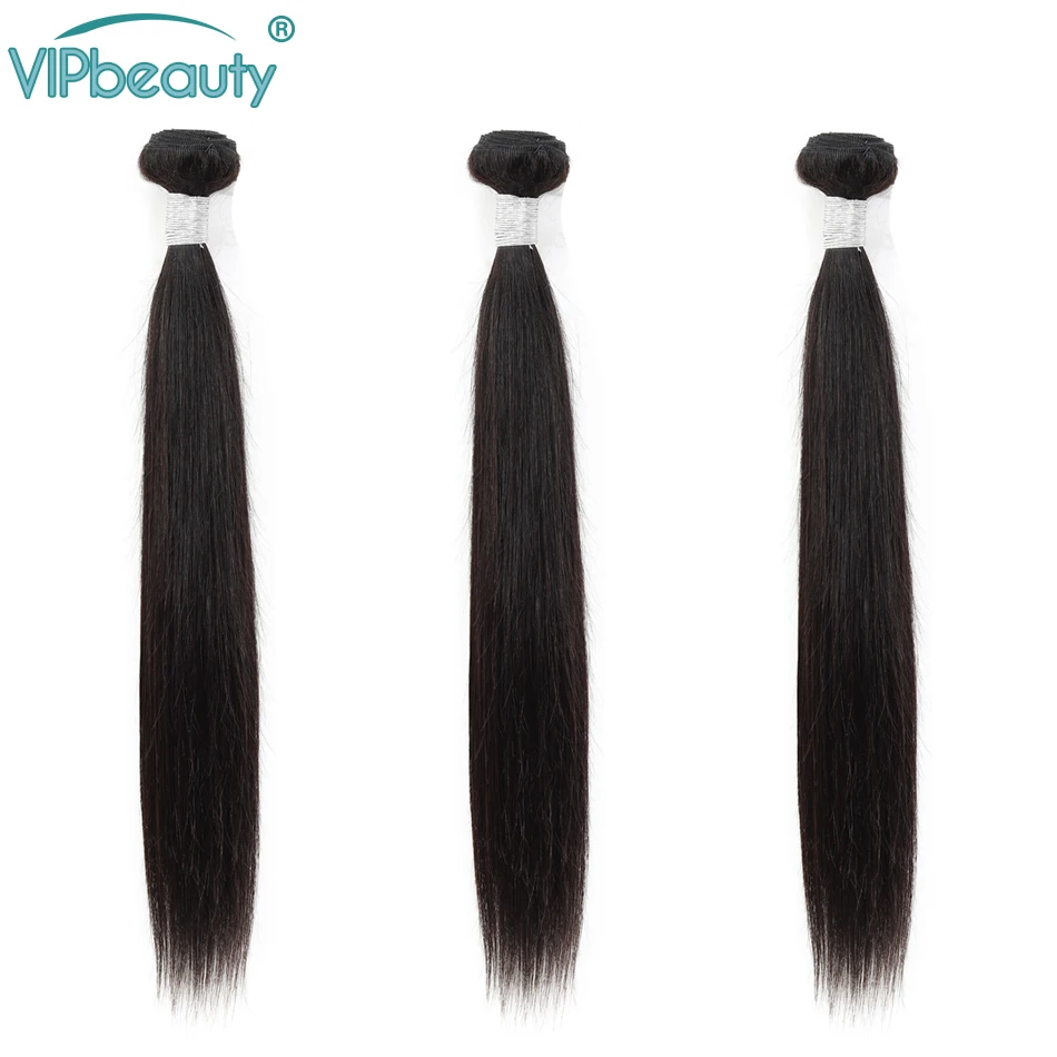 Перуанские прямые волосы 13x4 кружева Фронтальная застежка с 3 пряди Vip Красота человеческие волосы пряди Волосы remy волос для наращивания