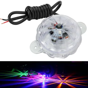 

New Children Riding Motorcycle Car Chassis Decoration Colorful Lights Flashing LED Body Bottom Lamp Ground Projection Table Lamp