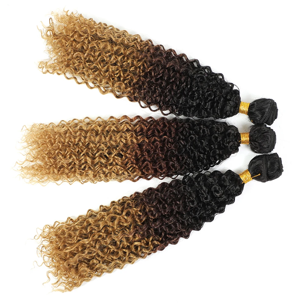 Aigemei Synthetic Afro Curls Crochet Braids Ombre Braiding Hair Deep Wave Twist Crochet Hair Natural Extensions For Black Women