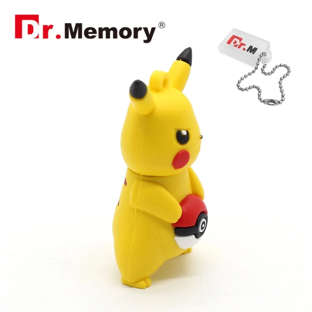 Pokemon USB флэш-накопитель желтый флэш-накопитель Dr. memory 4 ГБ 8 ГБ 16 ГБ 32 ГБ флеш-накопитель pocket monster u disco Poke Ball