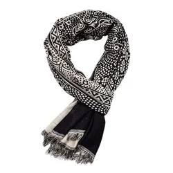 Autumn And Winter Cotton Linen Casual Scarf For Men 2019 Paisley Pattern Short Fringe Mens Long Neck Scarves Woven 195x65cm