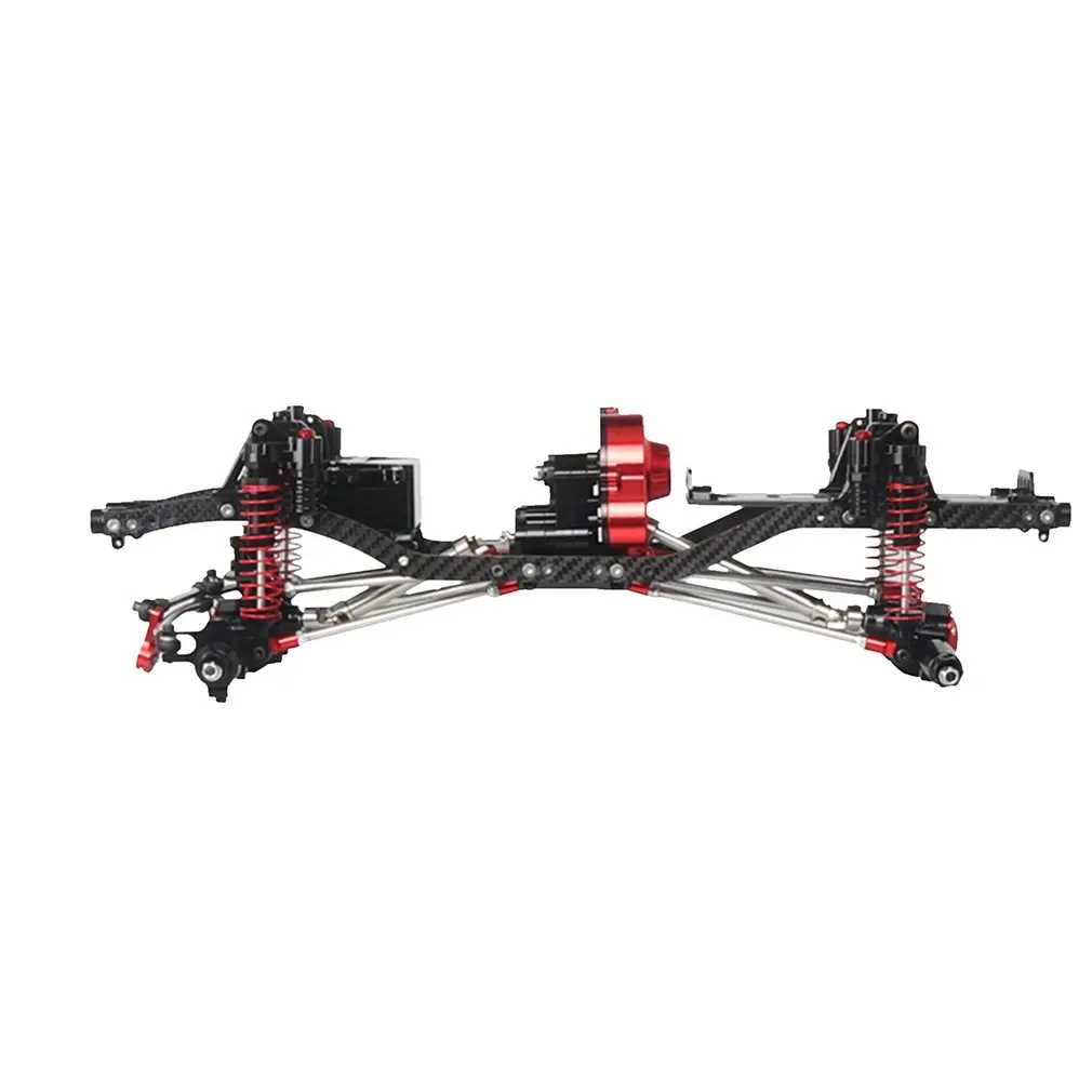 

1/10 Scale 4WD Rock Crawler Aluminum Aolly Crawler Chassis Frame Kit Assembled Chassis Frame Wheelbase 313mm Axial SCX10