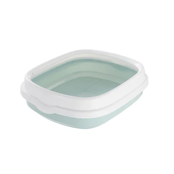 

Toilet Bedpan Home Cat Litter Box Sand PP Excrement Training Pet Supplies Anti Impact Open Top With Scoop Portable Easy Clean