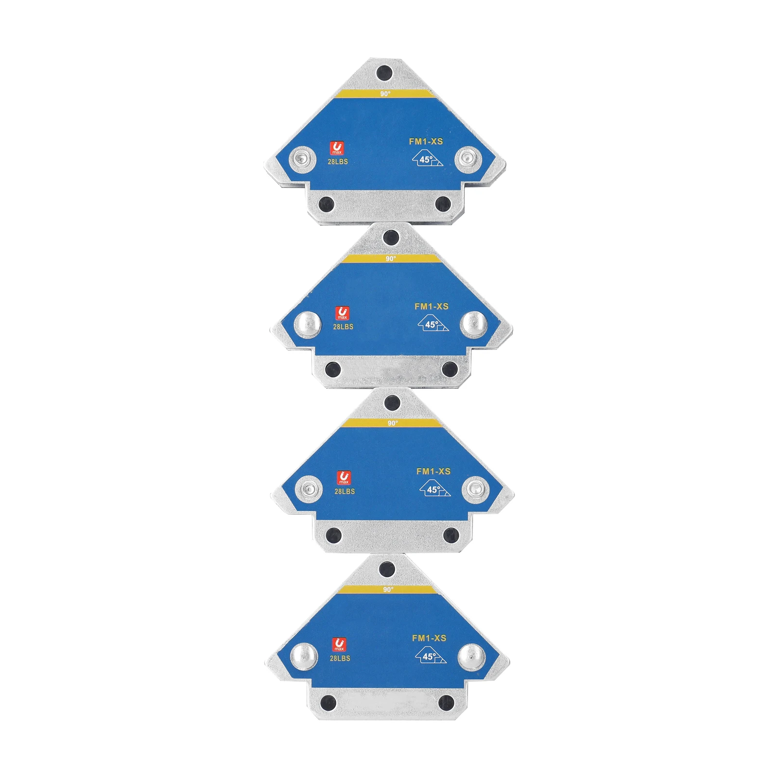 1/2/4Pc Magnetic Welding Fixer 45&deg; 90&deg; 135&deg; Multi-angle Magnet Weld Positioner Ferrite Auxiliary Locator Tool Welding Positioner magnetic welding holders magnetic welding fixer