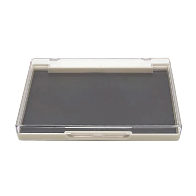 XL Large Empty Magnetic Plastic Eyeshadow Palette Makeup Storage Box Clear  Lid & 20pcs Adhesive Metal Stickers