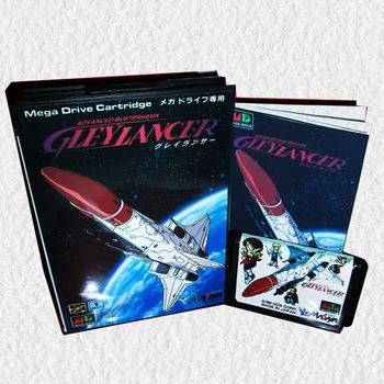 

Gley Lancer Japan Cover with Box and Manual for Sega MegaDrive Video Game Console 16 bit MD card