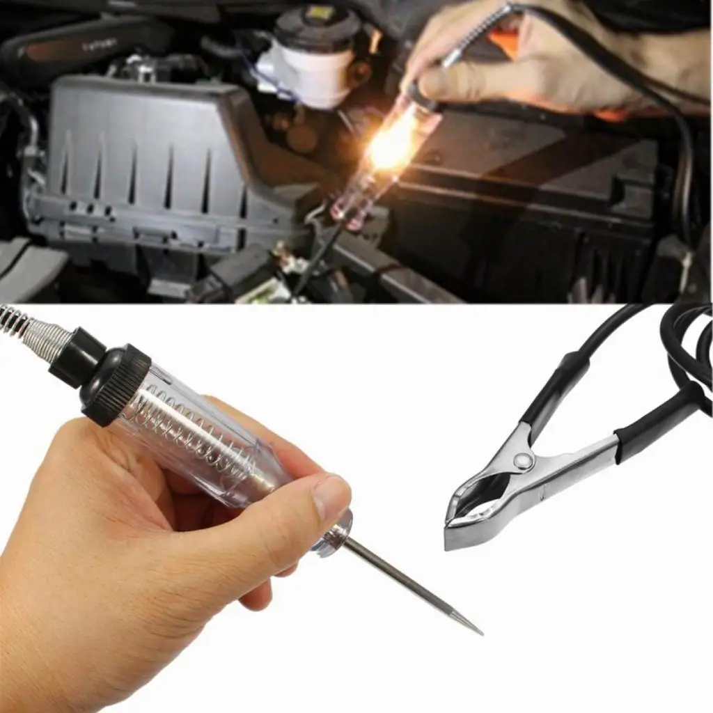 6v/12v Voltage Car Spark Plug Tester Ignition 12v Inline Ignition Spark Tester Wire Spark Test