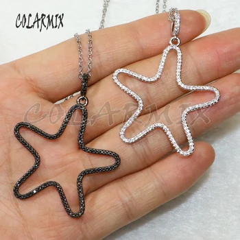 

5PCS Star pendants necklace crystal pendants simple star accessories for women fashion jewelry 2020 thin charm 50225