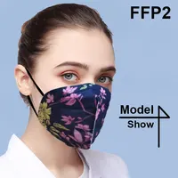 Adult FFP2 Mask KN95 Face Masks Adult Mascarillas KN95 Mask Mouth Flower Protective FPP2 Masks FFP2 Leopard Mouth Caps Filter 2