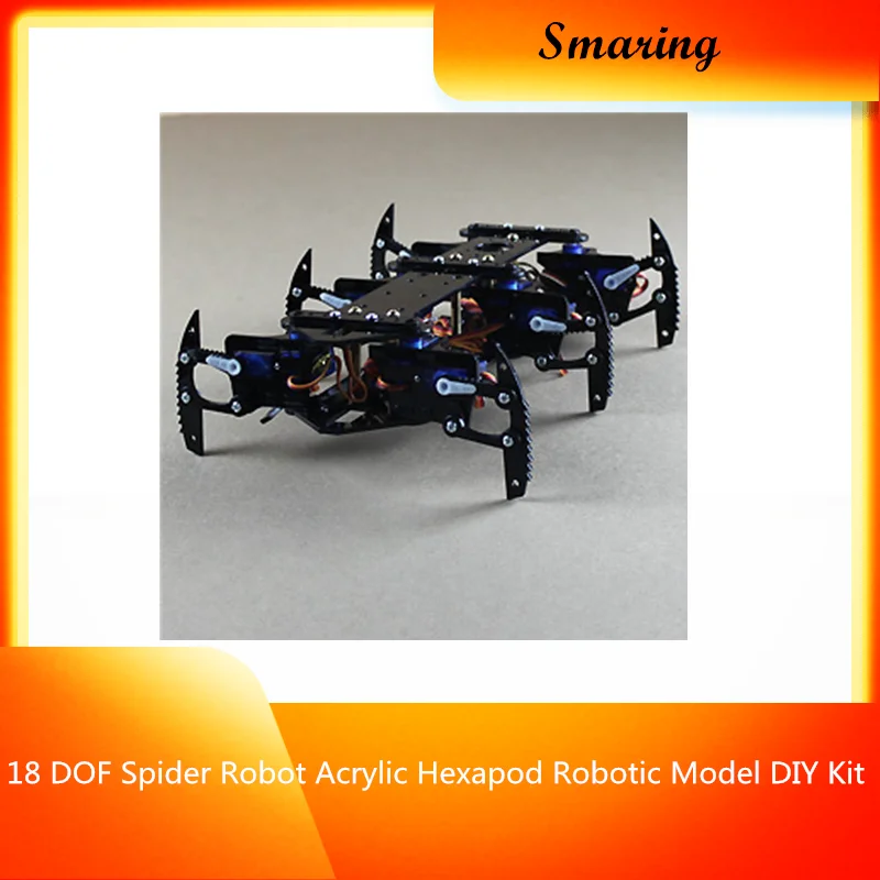 DIY 18 DOF робот паук акриловая Hexapod Роботизированная модель набор RC игрушка Eduaction
