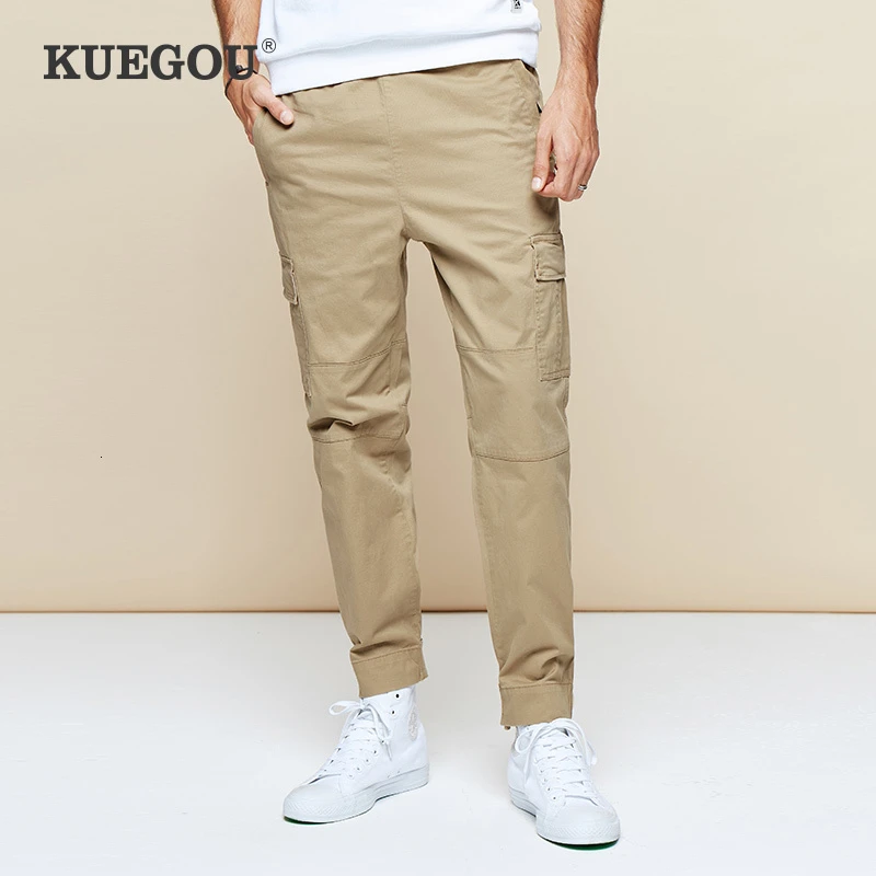 green jogger cargo pants